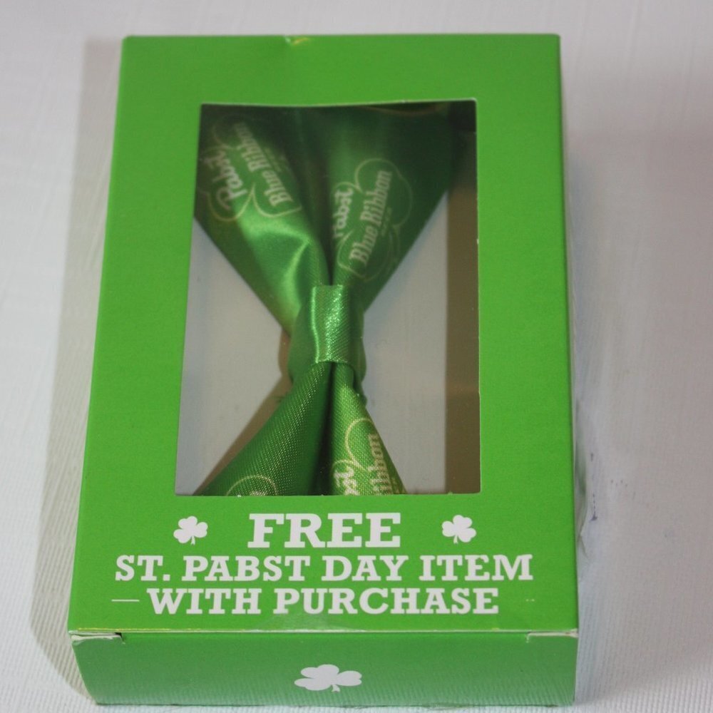 Rare Pabst Blue Ribbon Bow Tie New Unused St. Patr